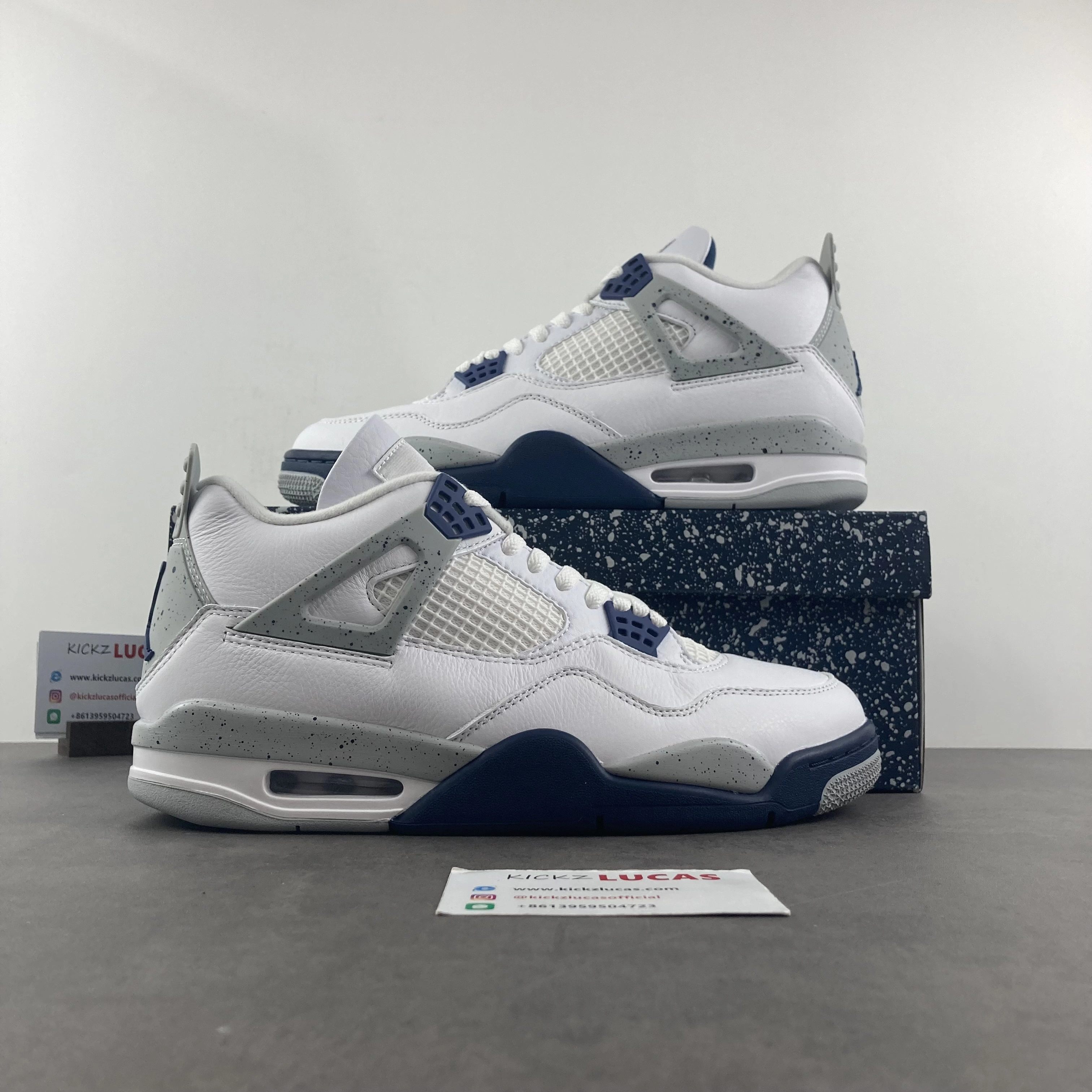 Air Jordan 4 Retro White Midnight Navy DH6927- SmartChoice 1979