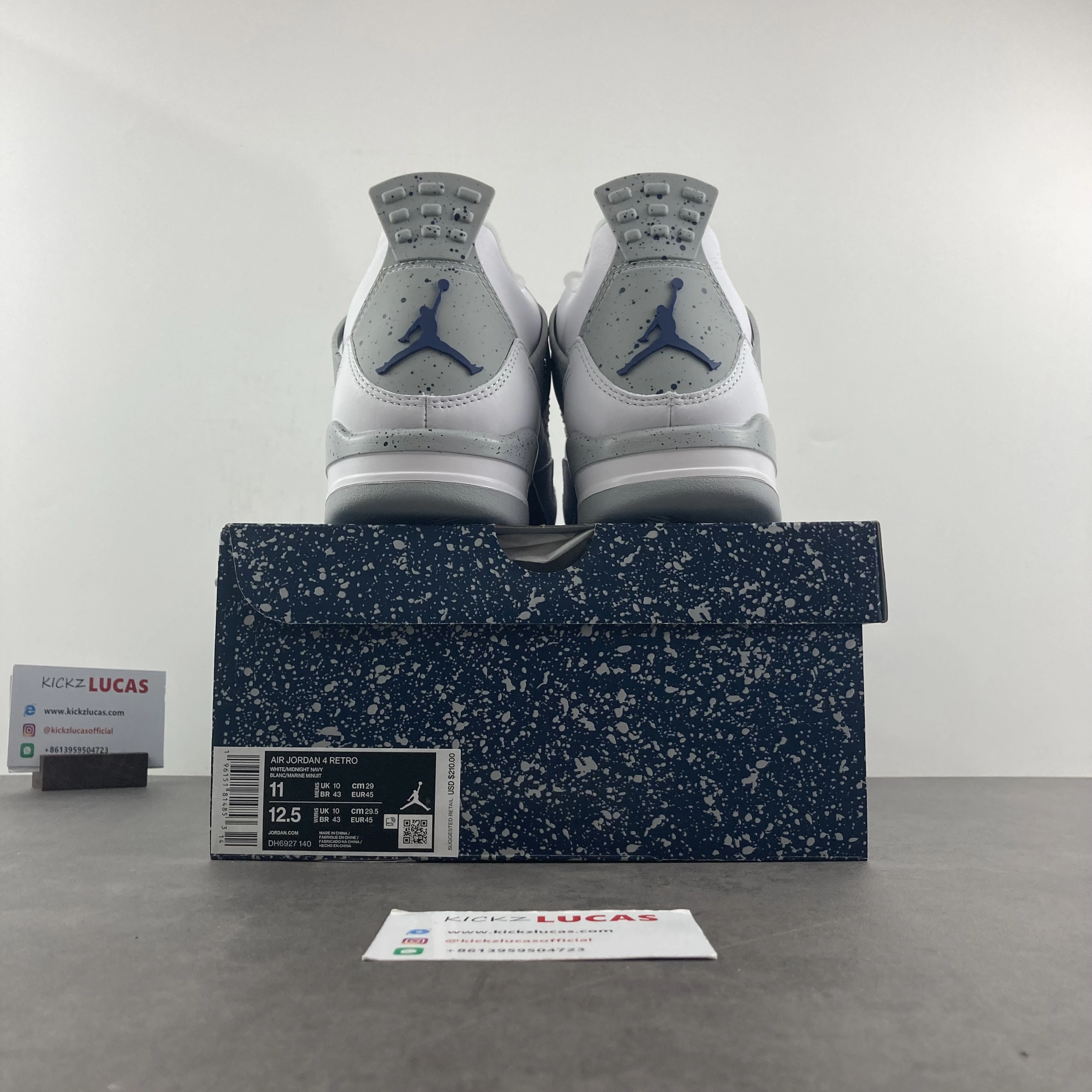 Air Jordan 4 Retro White Midnight Navy DH6927- SmartChoice 1979