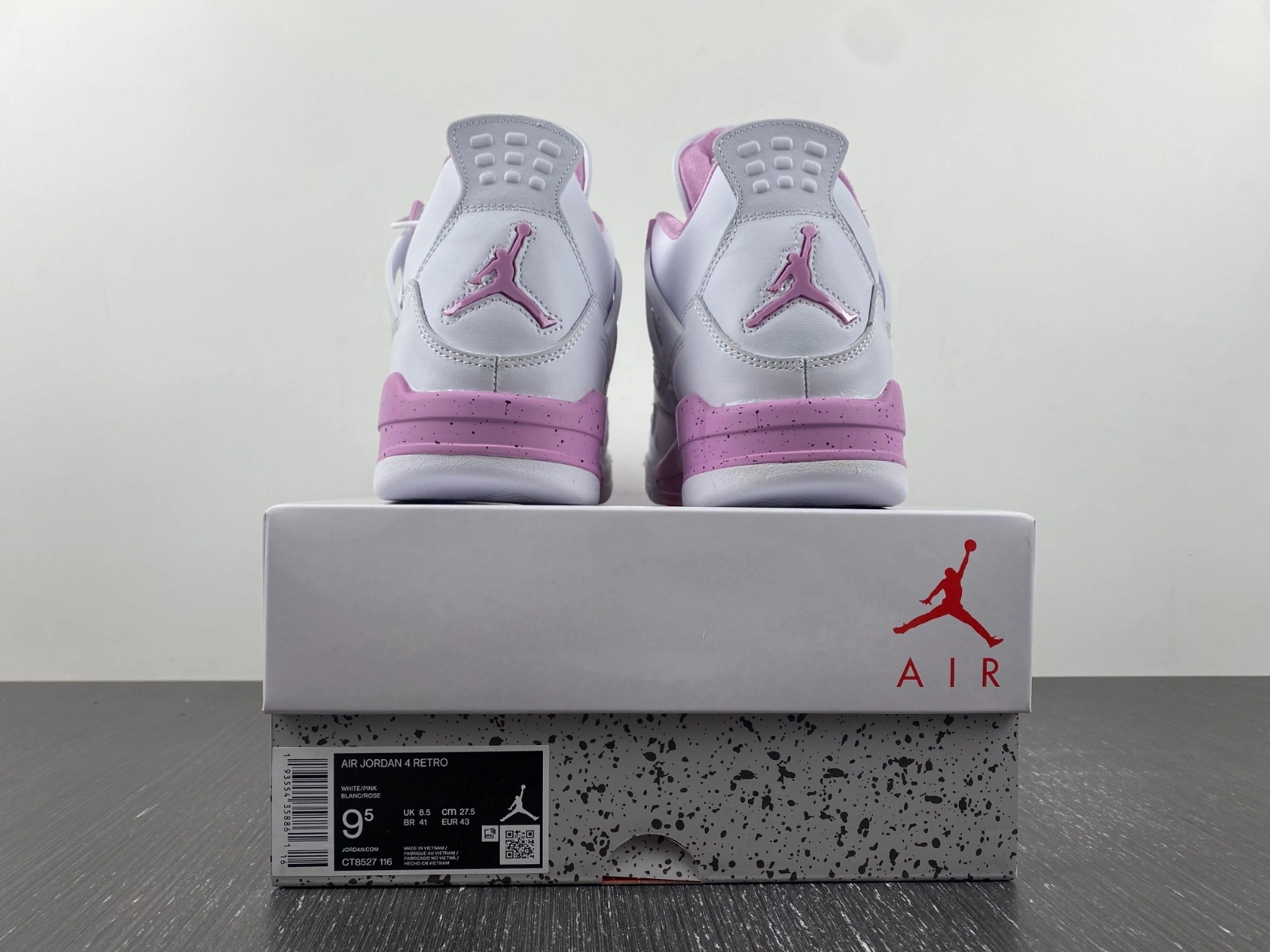 Air Jordan 4 Retro White Pink DR5415- Durable 1950