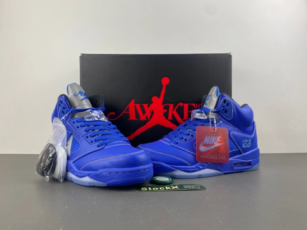 Air Jordan 5 Retro Awake NY Racer Blue DV4982- Packable 2037
