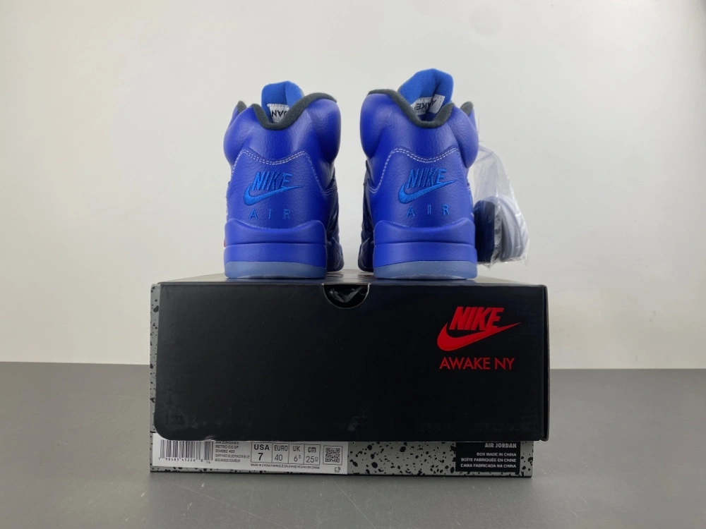 Air Jordan 5 Retro Awake NY Racer Blue DV4982- Packable 2037