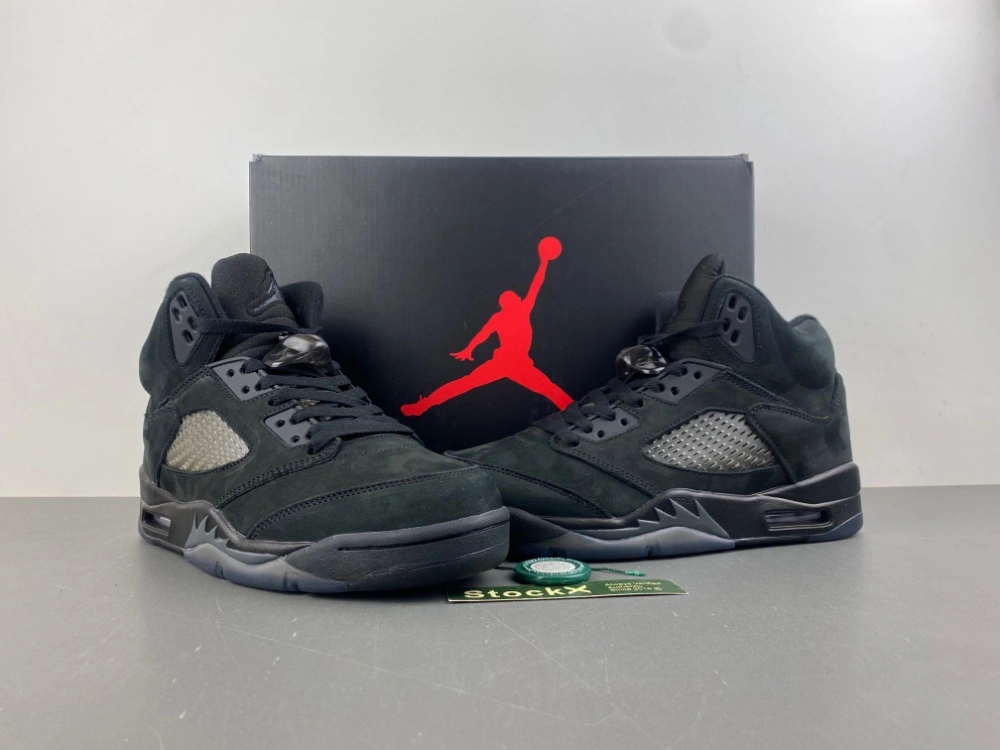 Air Jordan 5 Retro Black Cat FZ2239- Breathable 2038