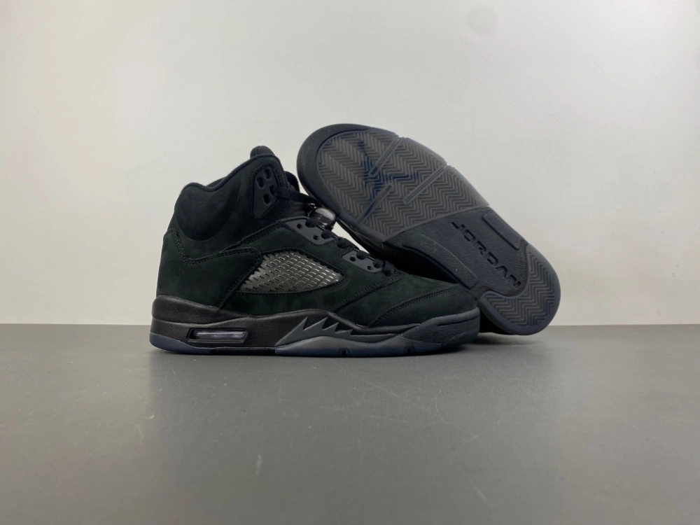 Air Jordan 5 Retro Black Cat FZ2239- Breathable 2038