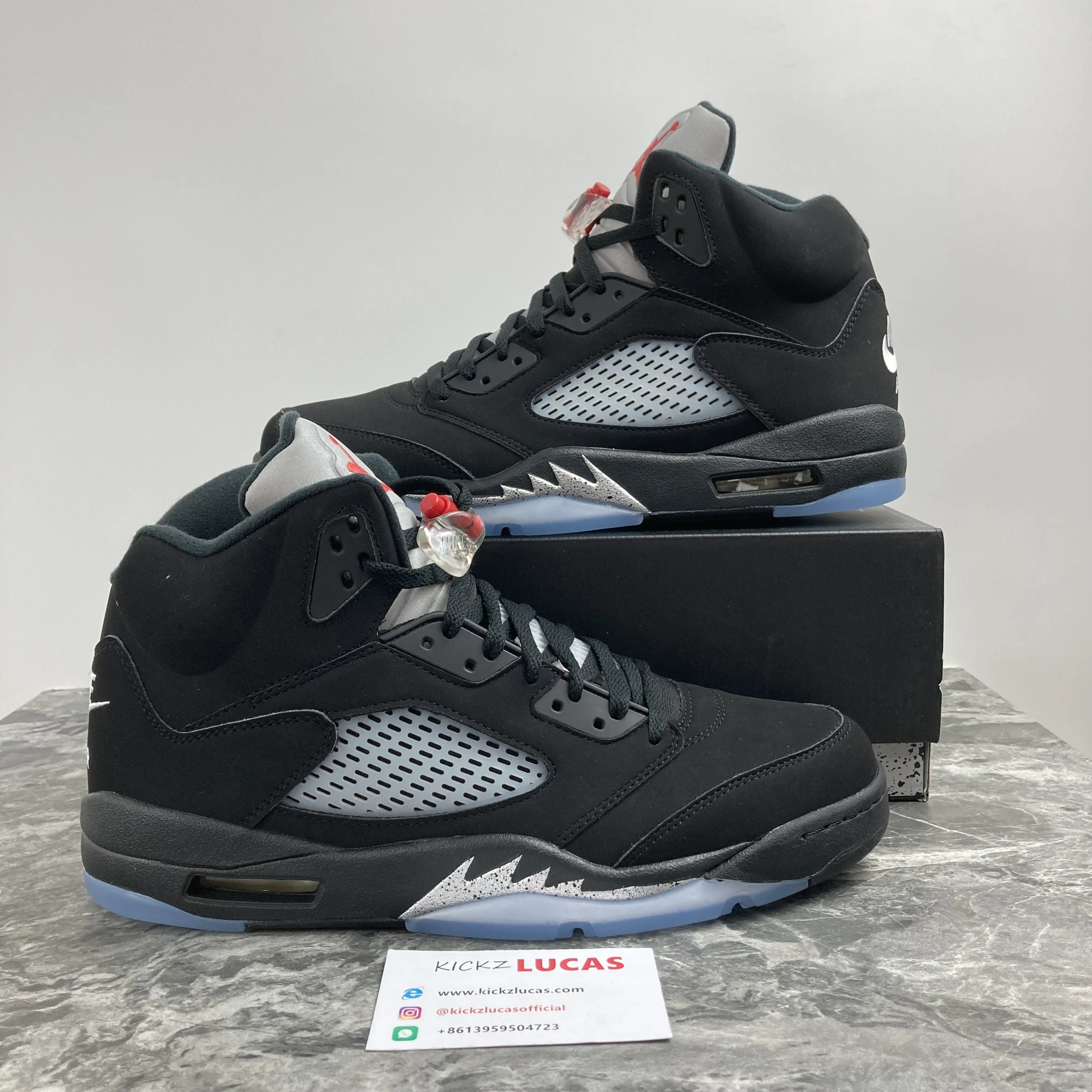 Breathable Air Jordan 5 Retro Black Metallic 845035- 2073