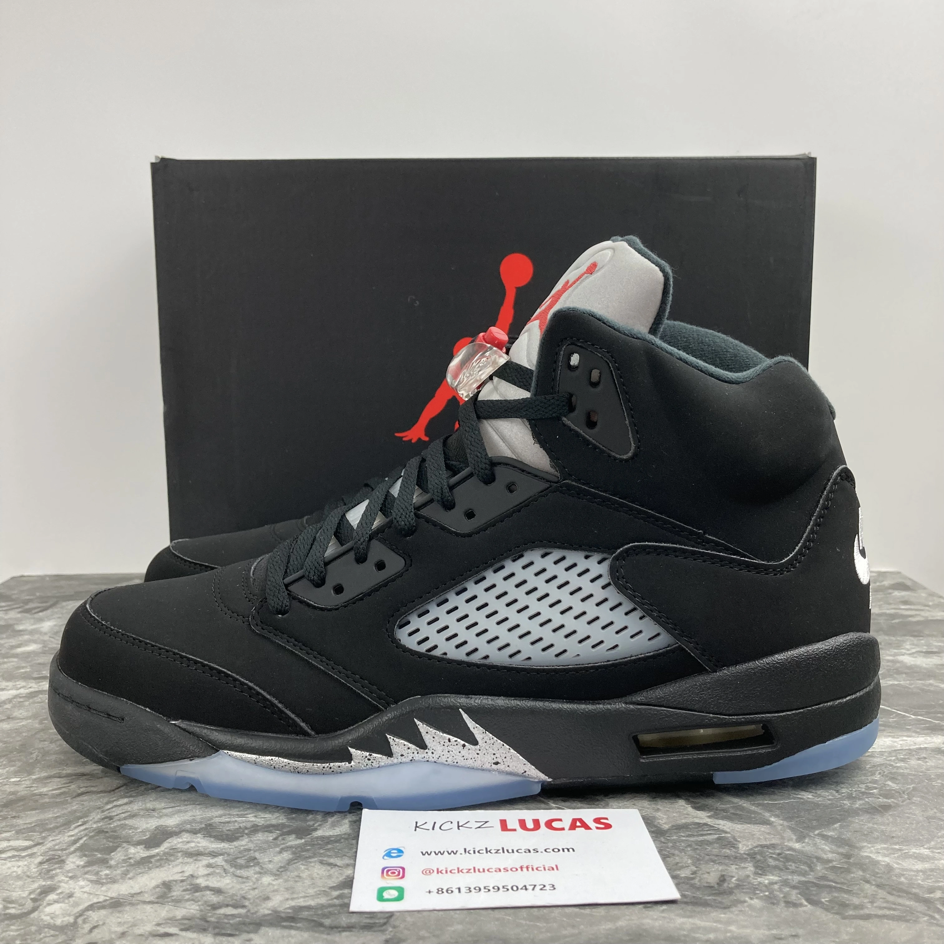 Breathable Air Jordan 5 Retro Black Metallic 845035- 2073