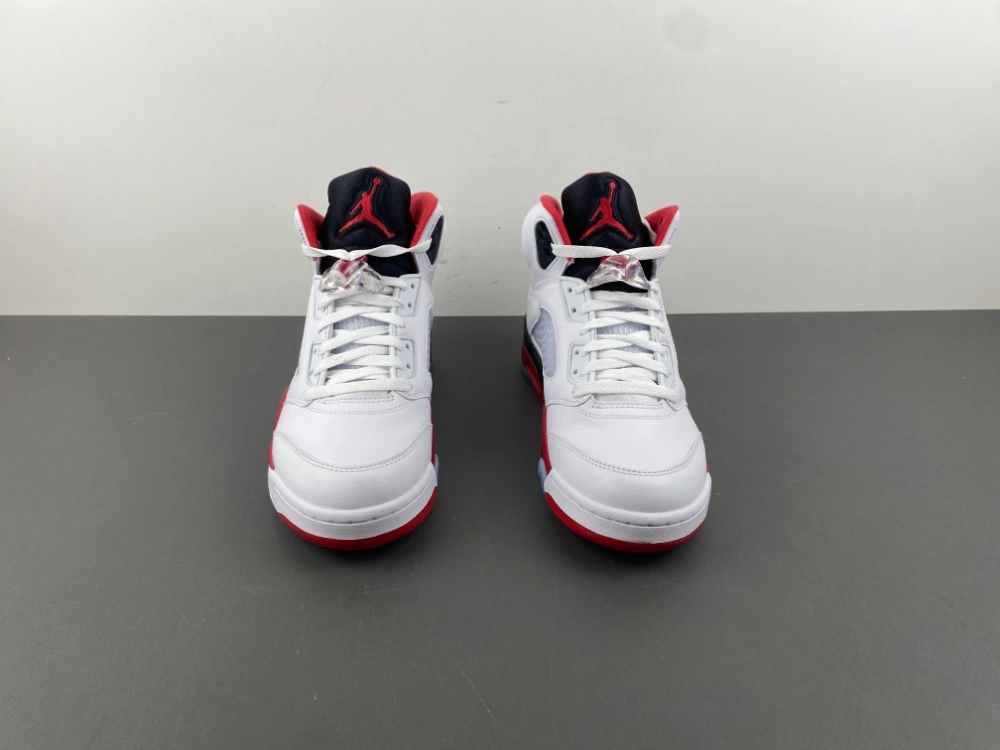 SoftTouch Air Jordan 5 Retro Fire Red Black Tongue HQ7978- 2048