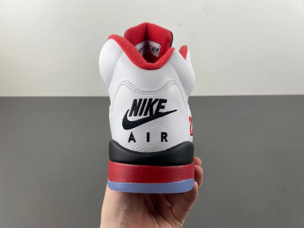 SoftTouch Air Jordan 5 Retro Fire Red Black Tongue HQ7978- 2048