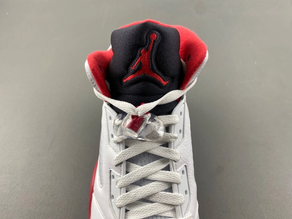 SoftTouch Air Jordan 5 Retro Fire Red Black Tongue HQ7978- 2048