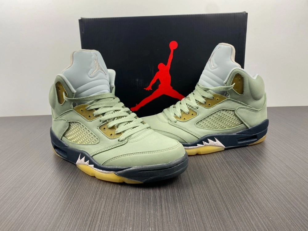 Elegant Air Jordan 5 Retro Jade Horizon DC7501- 2083