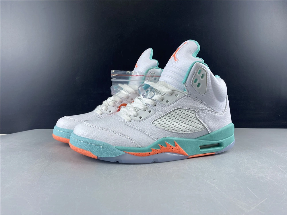 Air Jordan 5 Retro Light Aqua 440892- Attractive 2088