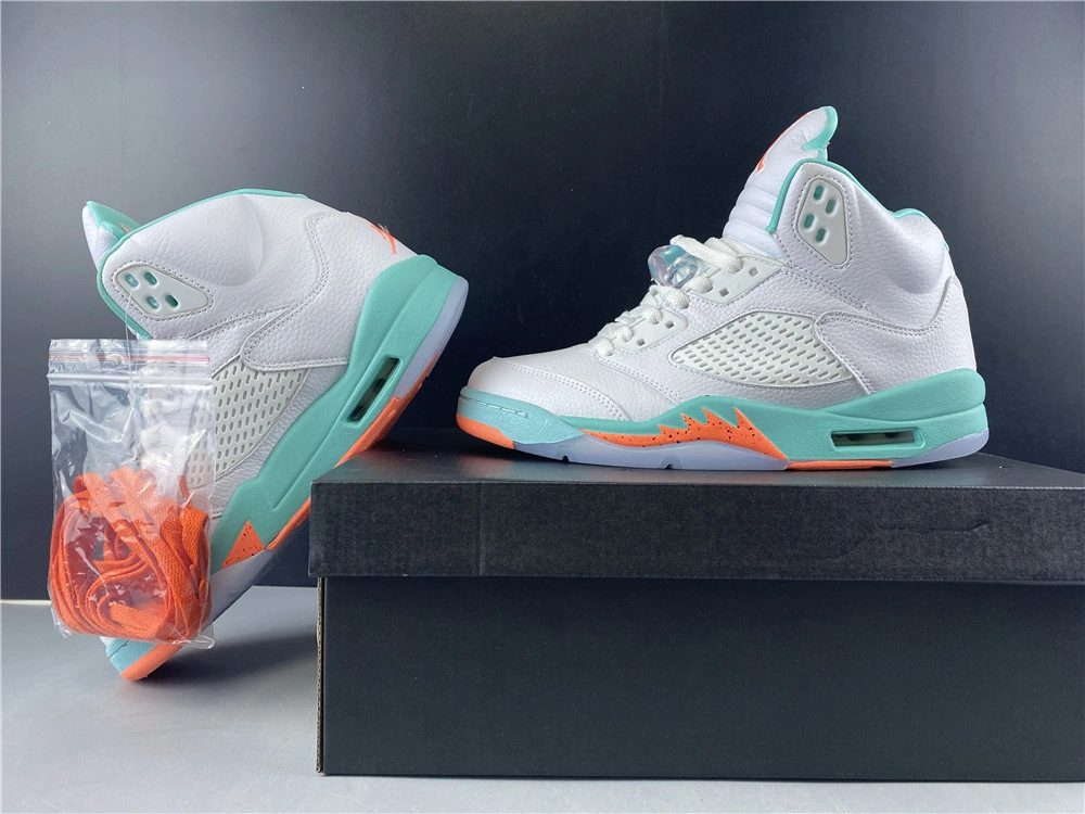 Air Jordan 5 Retro Light Aqua 440892- Attractive 2088