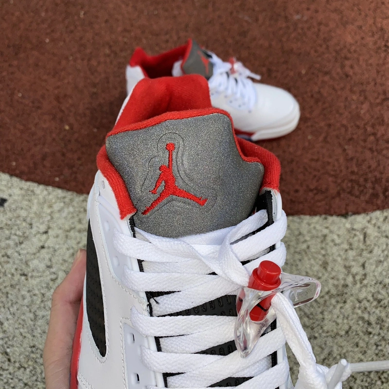 Lightweight Air Jordan 5 Retro Low Fire Red 819171- 2060