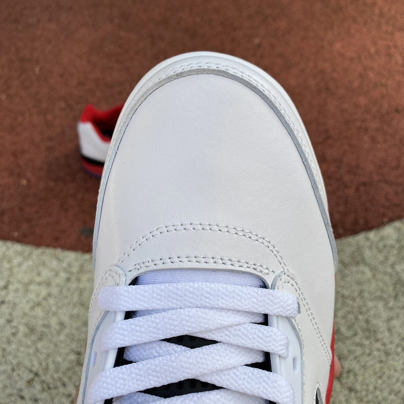 Lightweight Air Jordan 5 Retro Low Fire Red 819171- 2060
