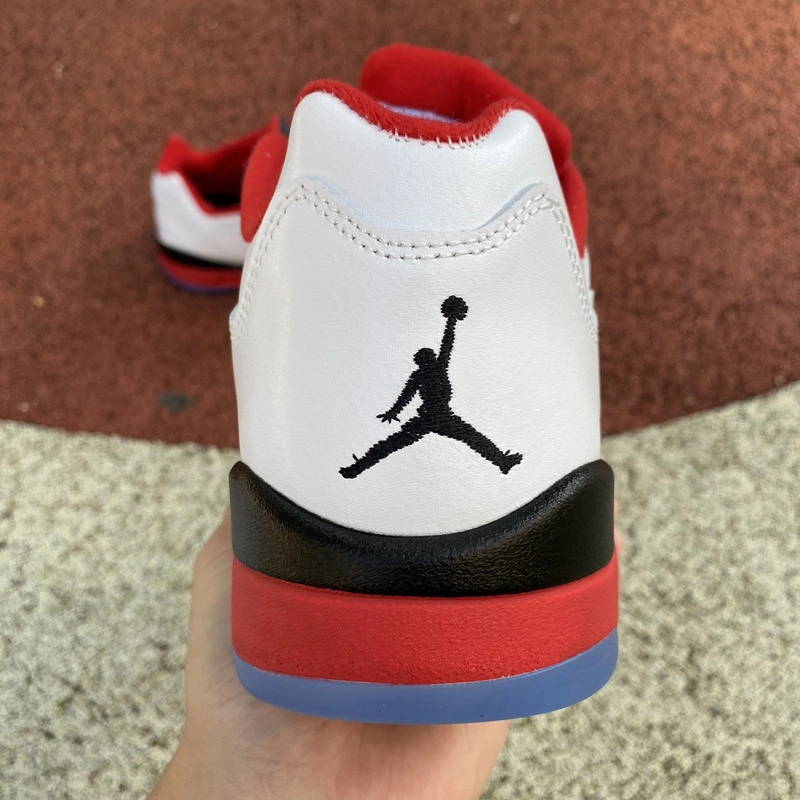 Lightweight Air Jordan 5 Retro Low Fire Red 819171- 2060