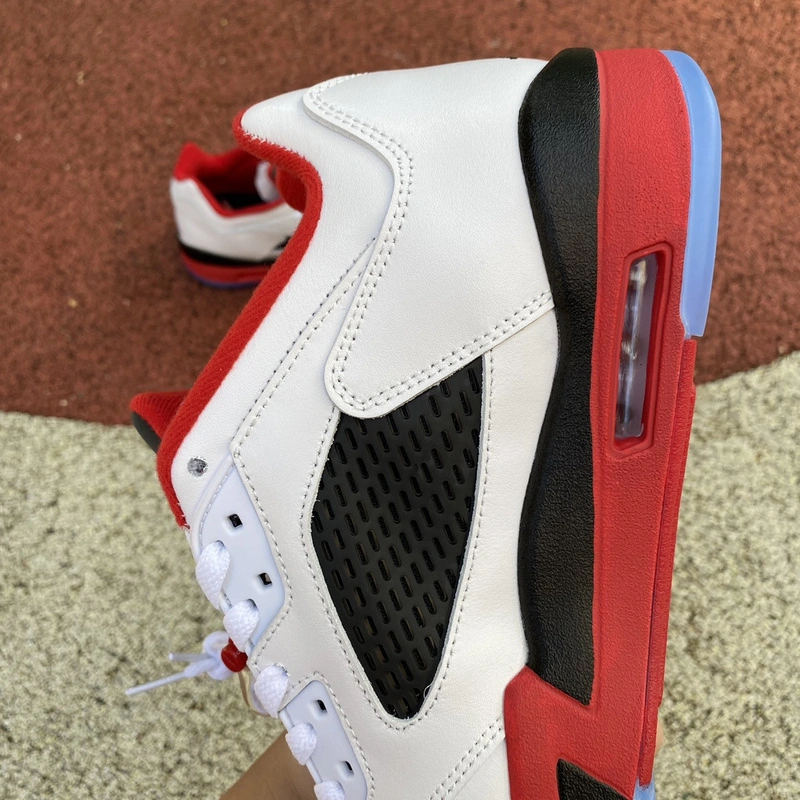 Lightweight Air Jordan 5 Retro Low Fire Red 819171- 2060