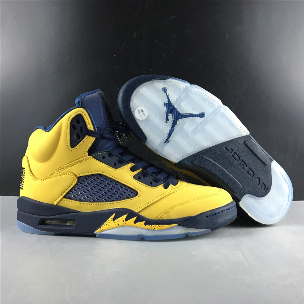 Air Jordan 5 Retro Michigan CQ9541- Elegant 2093