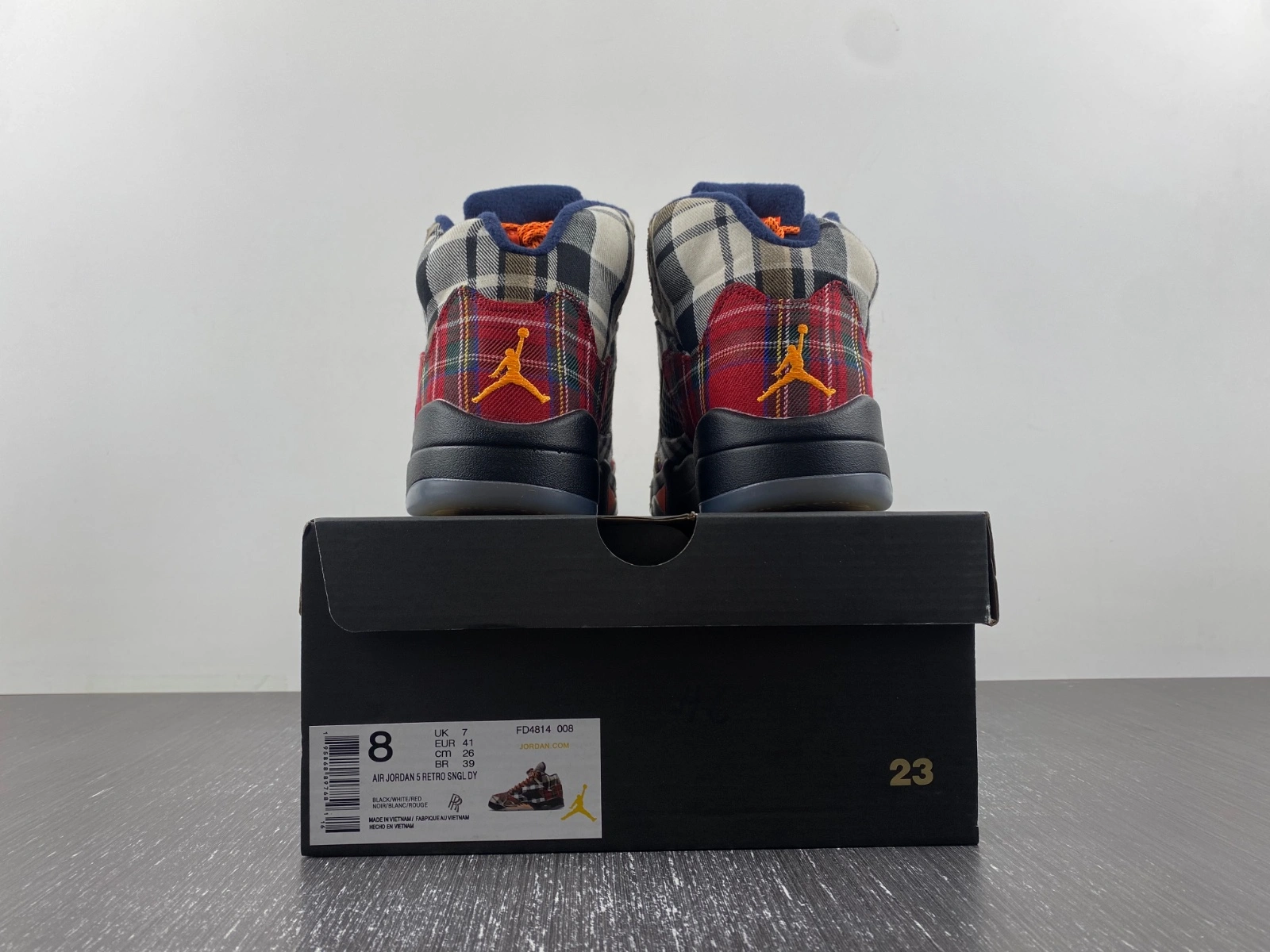 Supportive Air Jordan 5 Retro Plaid FD4814- 2058