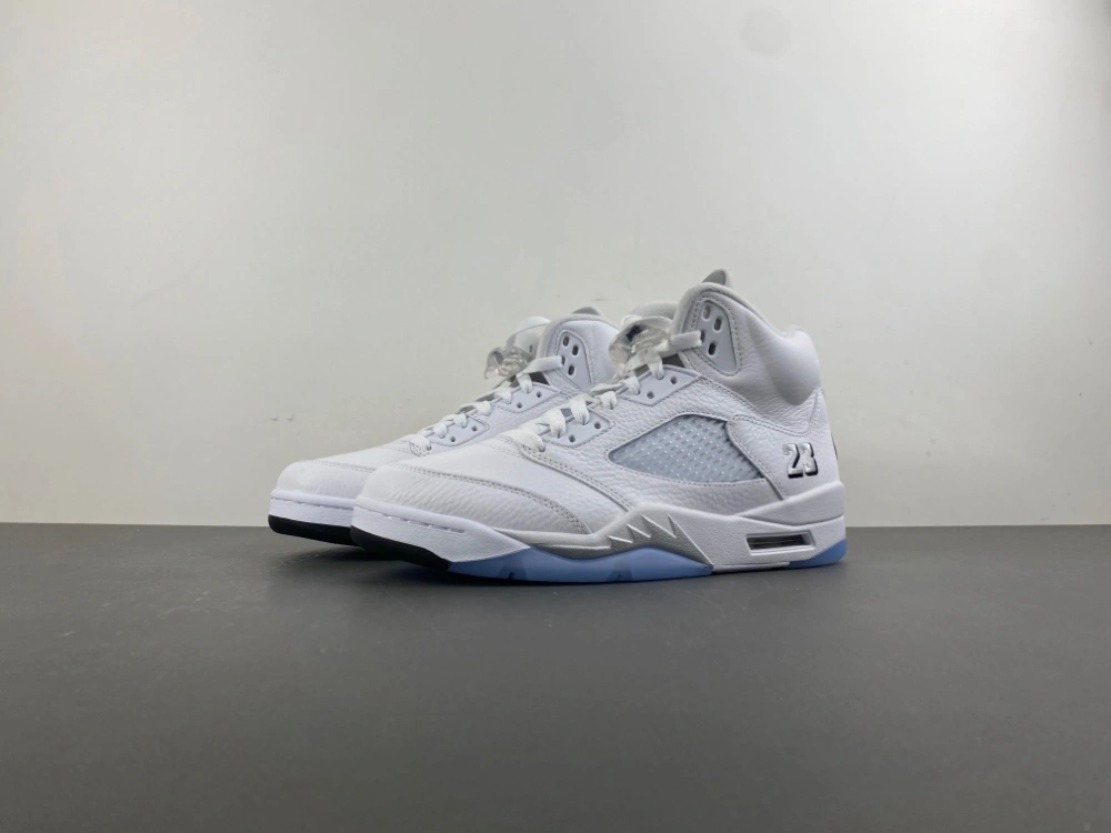 Air Jordan 5 Retro White Metallic HQ7978- Sustainable 2041