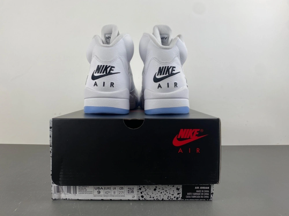 Air Jordan 5 Retro White Metallic HQ7978- Sustainable 2041