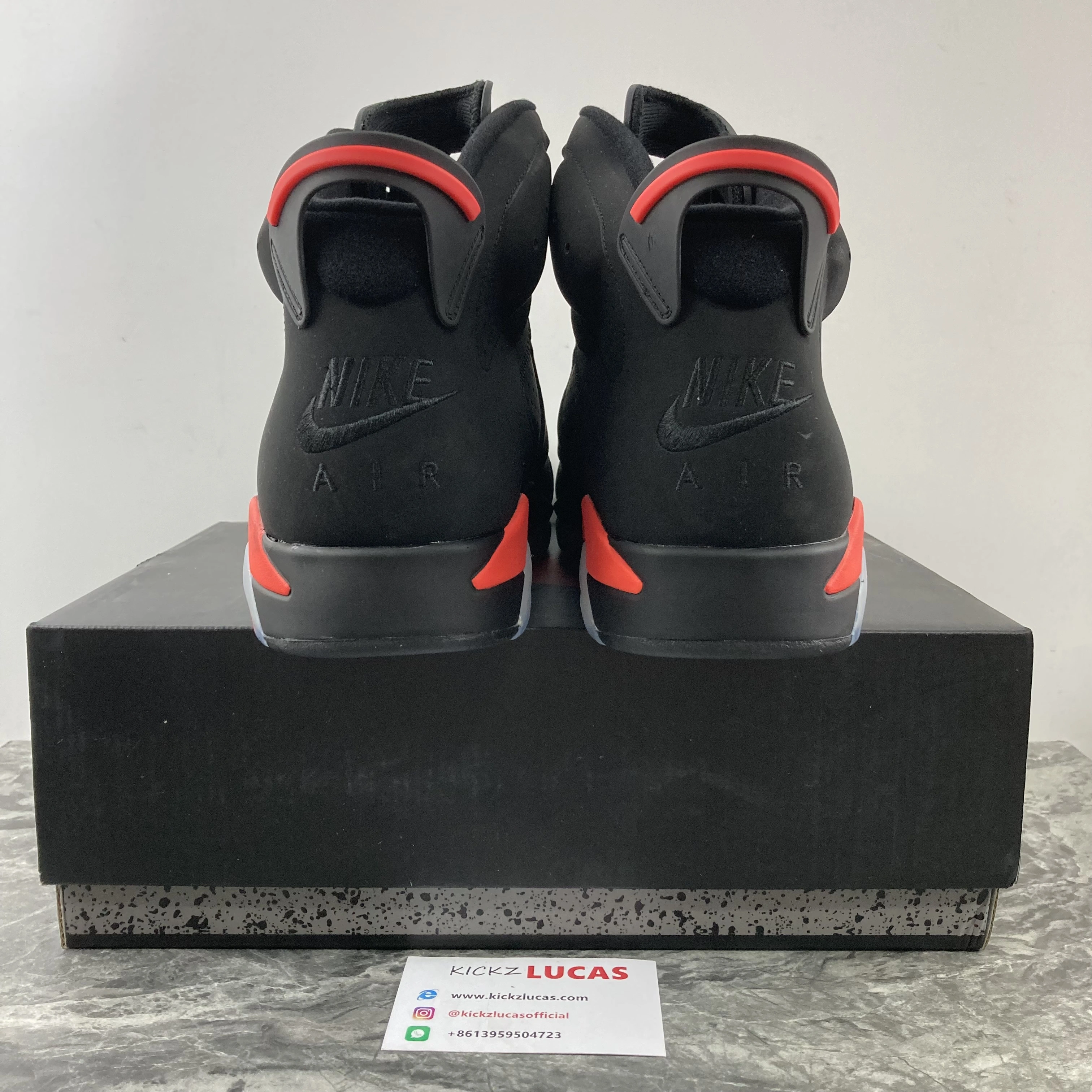 Air Jordan 6 Retro Black Infrared 384664- Casual 2129