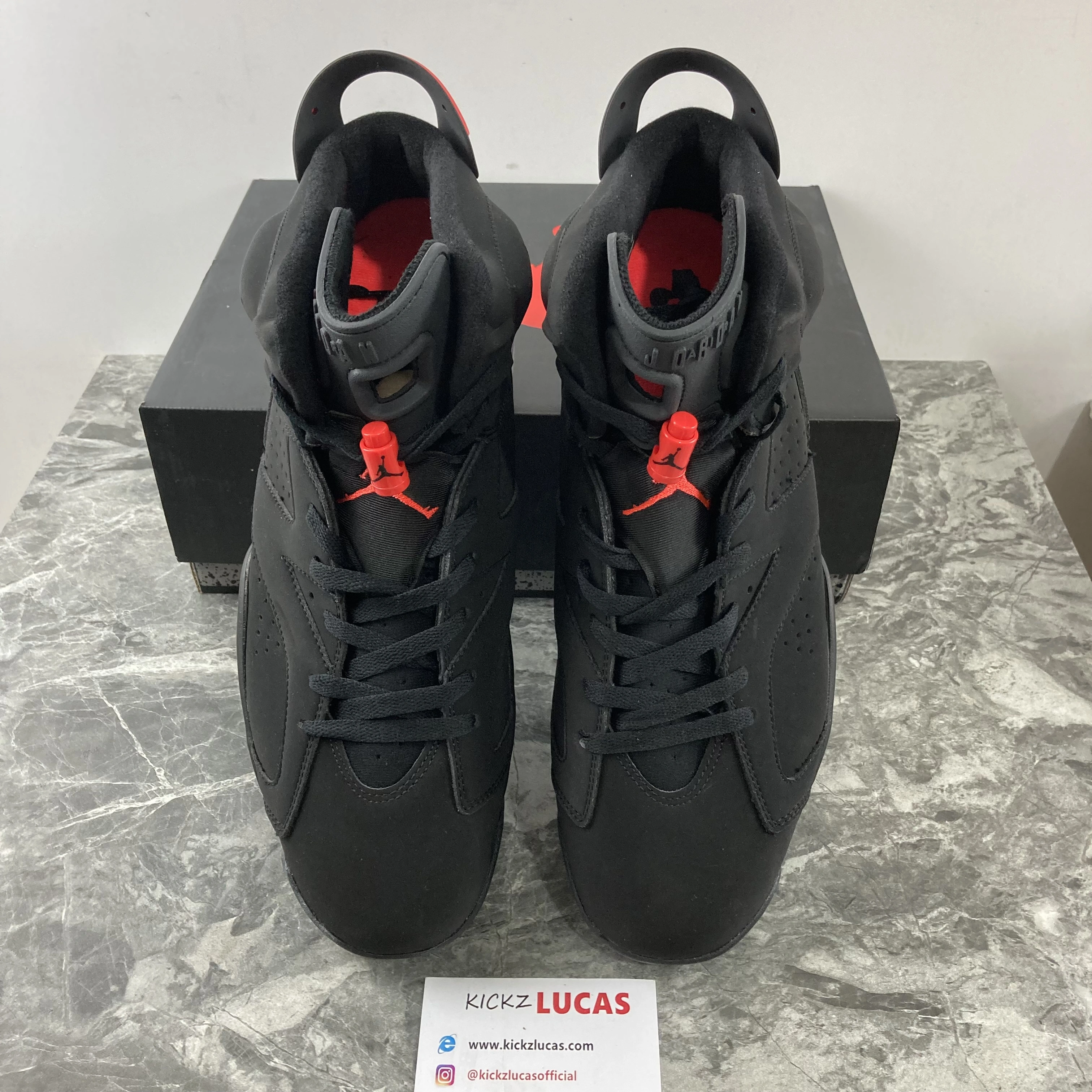 Air Jordan 6 Retro Black Infrared 384664- Casual 2129