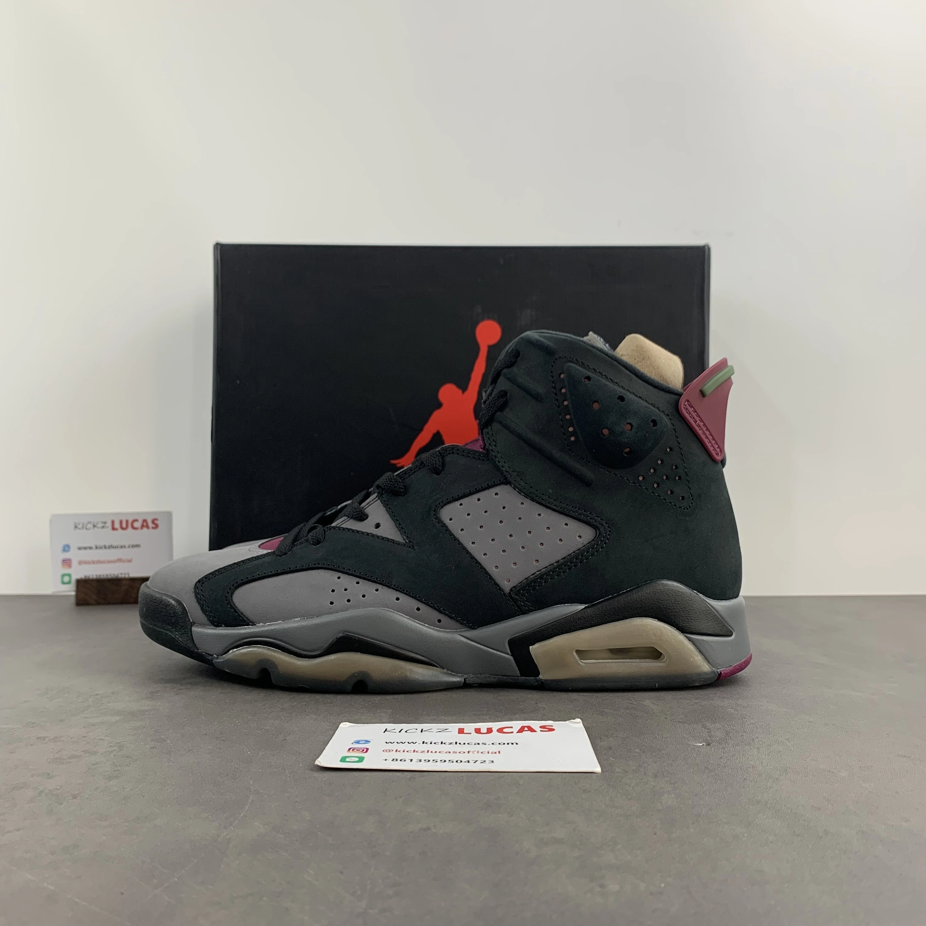 Air Jordan 6 Retro Bordeaux CT8529- Tailored 2127