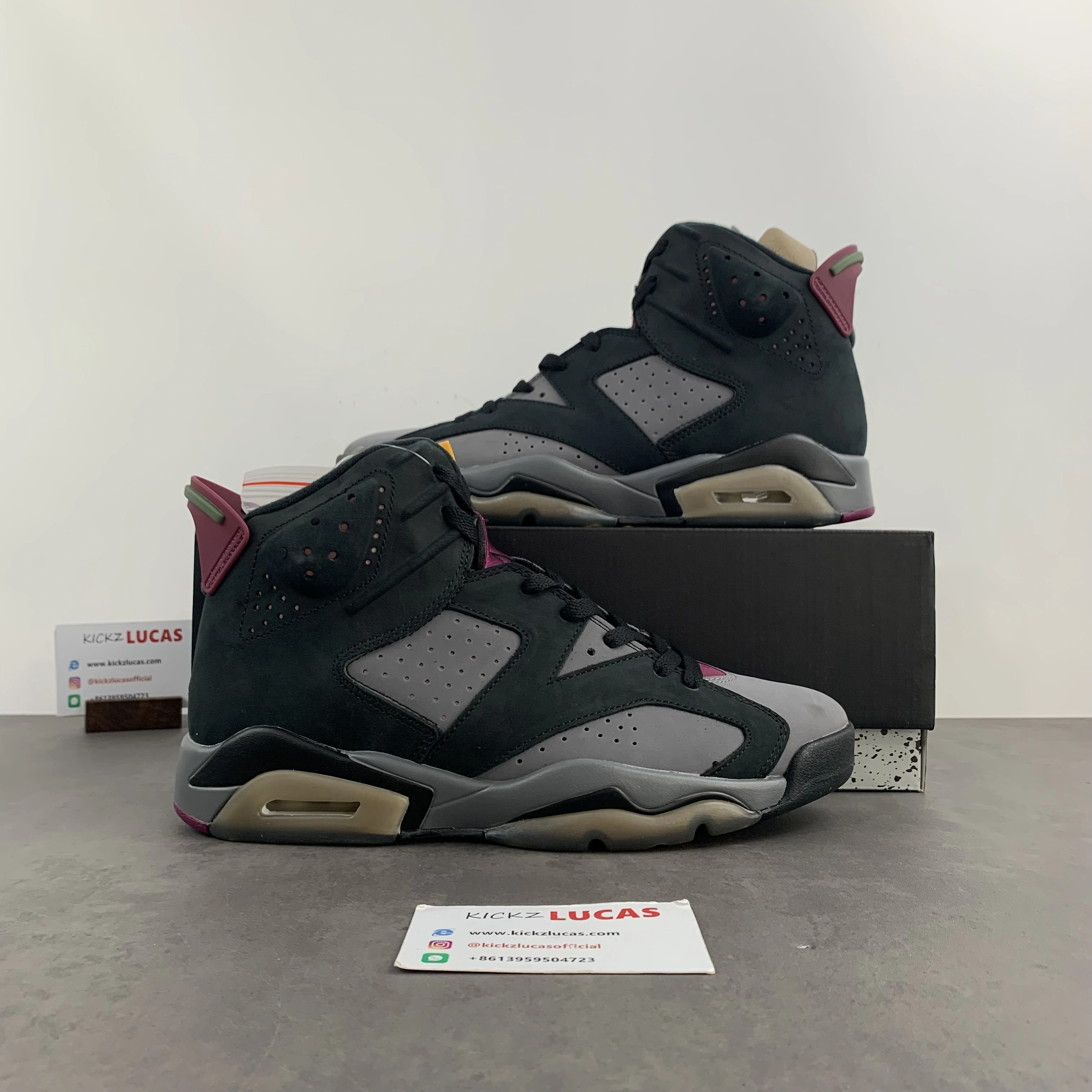 Air Jordan 6 Retro Bordeaux CT8529- Tailored 2127