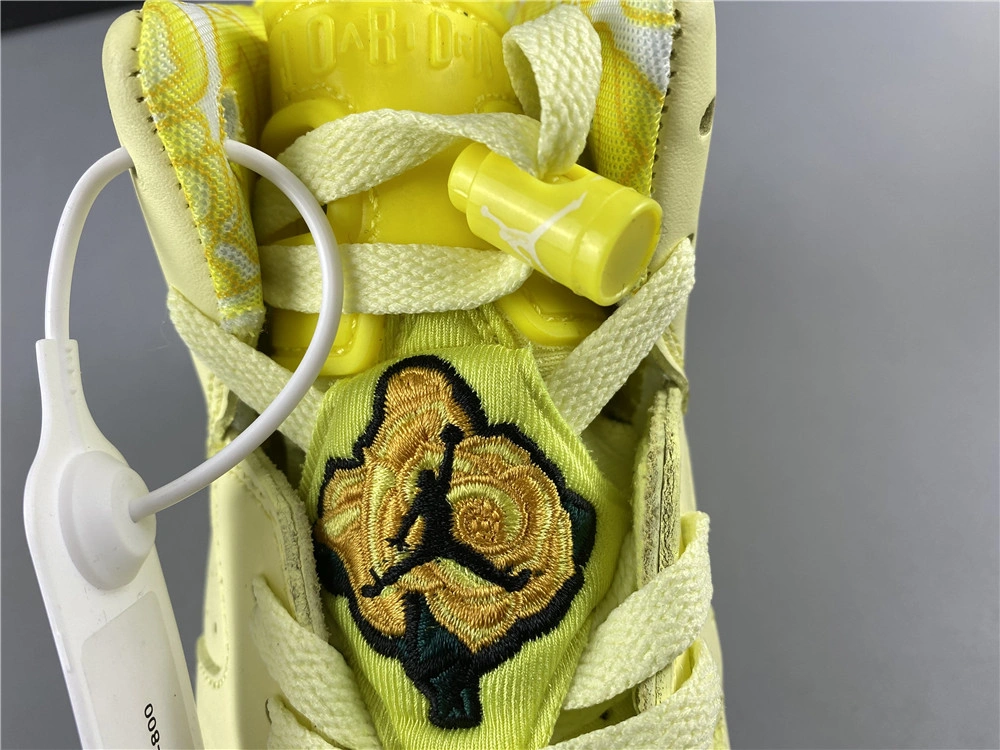 Air Jordan 6 Retro Dynamic Yellow Floral 543390- Packable 2135