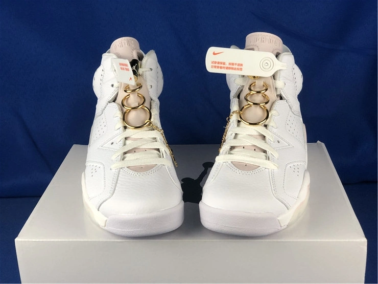 Trendy Air Jordan 6 Retro Gold Hoops DH9696- 2128