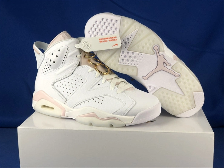 Trendy Air Jordan 6 Retro Gold Hoops DH9696- 2128