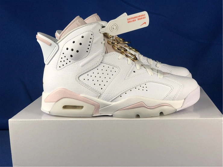Trendy Air Jordan 6 Retro Gold Hoops DH9696- 2128