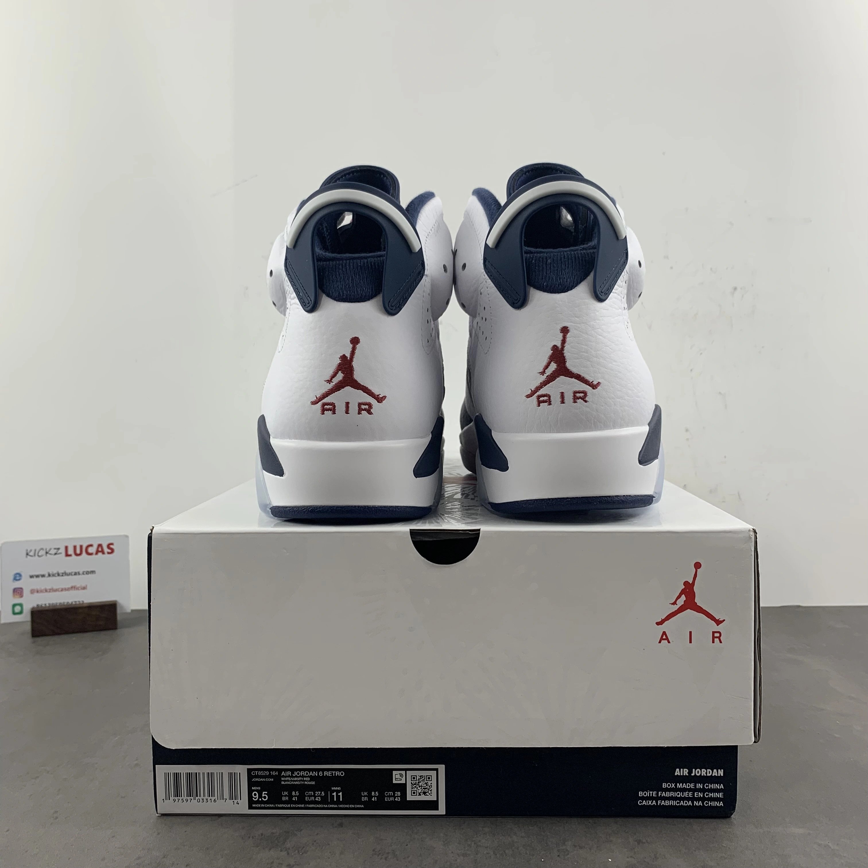 WrinkleFree Air Jordan 6 Retro Olympic CT8529- 2107