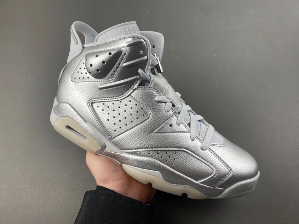 Air Jordan 6 Retro PSG Paris Saint-Germain Silver IQ5135- WrinkleFree 2104