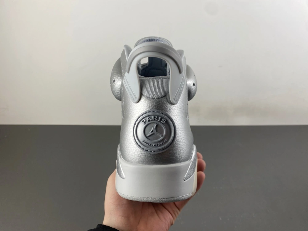 Air Jordan 6 Retro PSG Paris Saint-Germain Silver IQ5135- WrinkleFree 2104