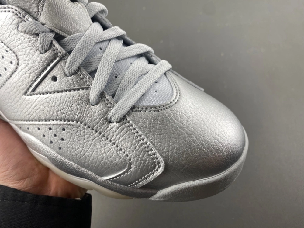 Air Jordan 6 Retro PSG Paris Saint-Germain Silver IQ5135- WrinkleFree 2104