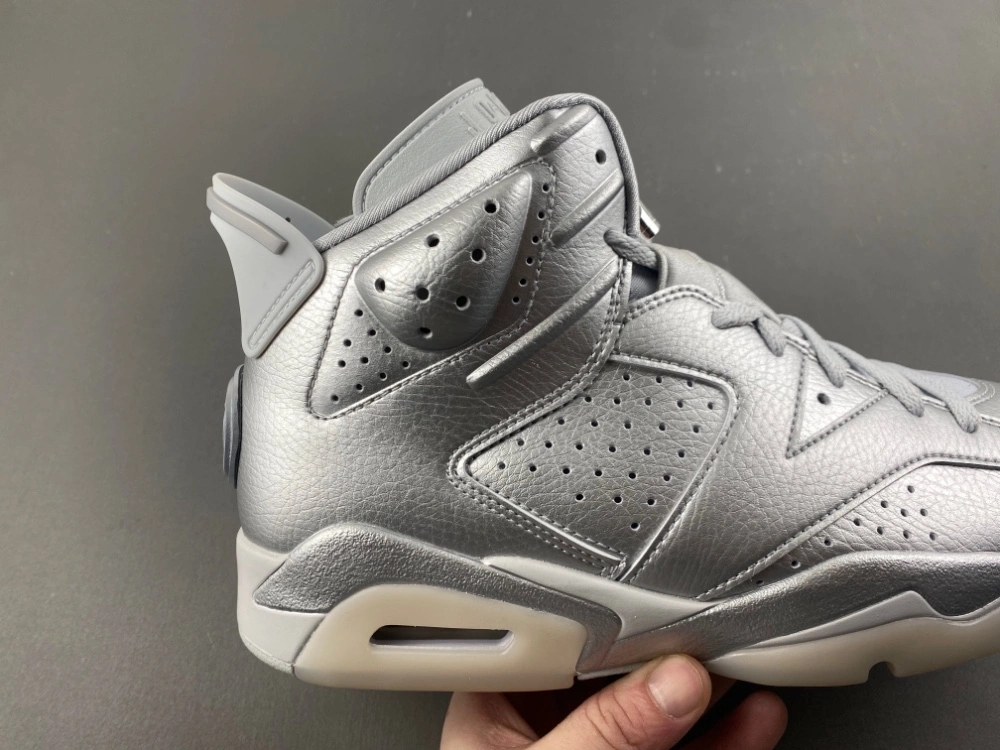 Air Jordan 6 Retro PSG Paris Saint-Germain Silver IQ5135- WrinkleFree 2104