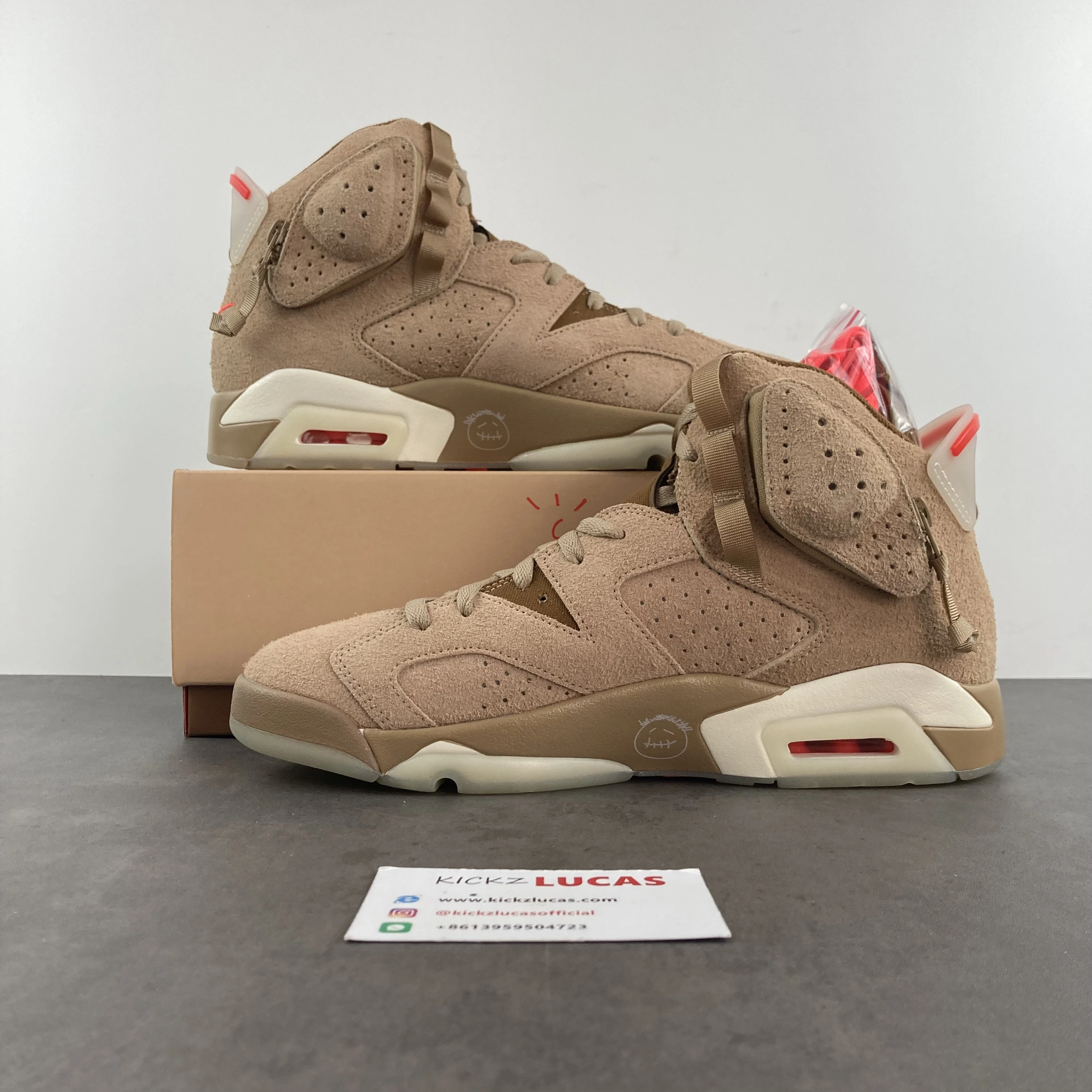 Air Jordan 6 Retro Travis Scott British Khaki DH0690- WeatherProof 2131