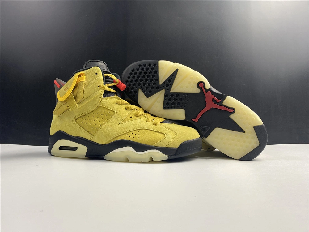 Stylish Air Jordan 6 Retro Travis Scott Gold 2139