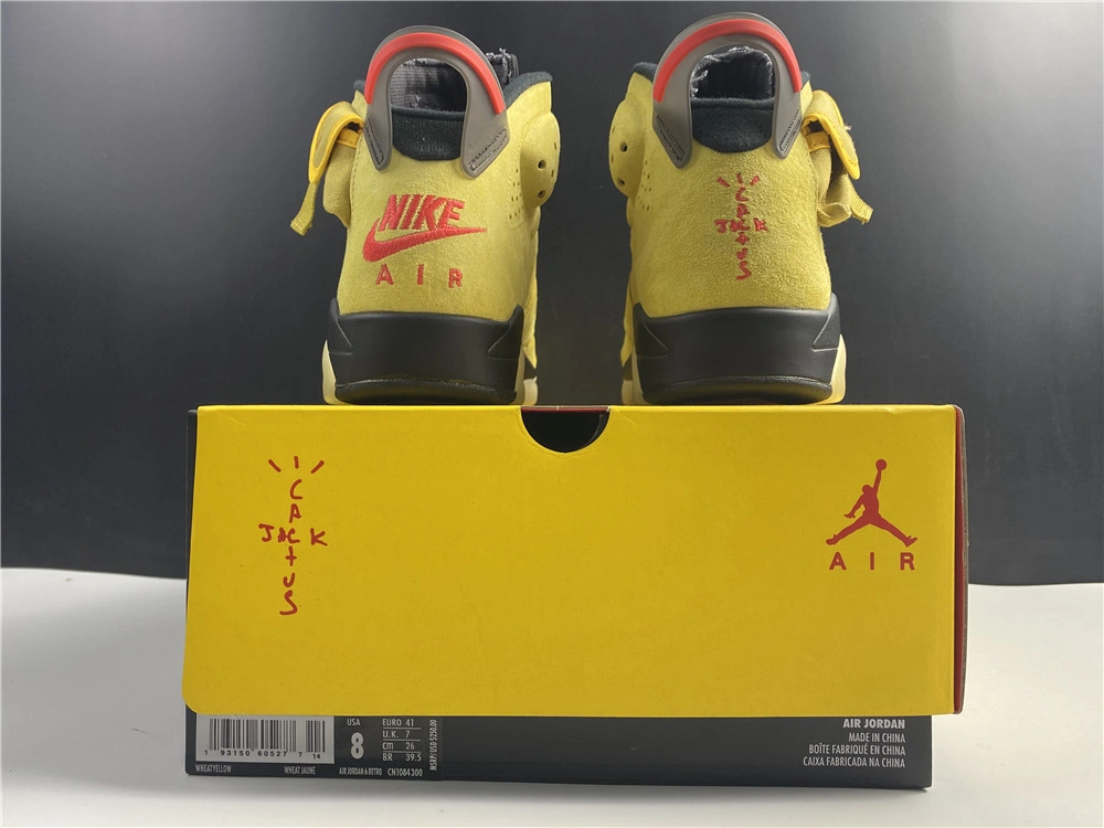 Stylish Air Jordan 6 Retro Travis Scott Gold 2139