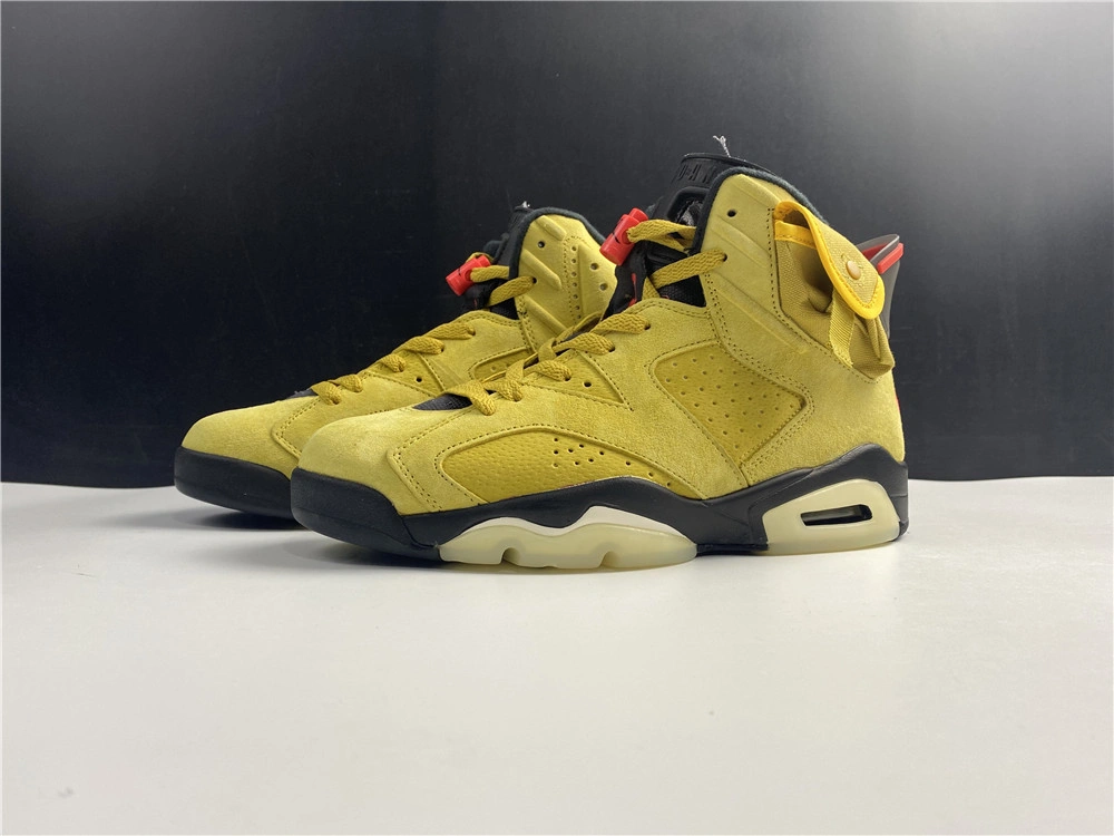 Stylish Air Jordan 6 Retro Travis Scott Gold 2139