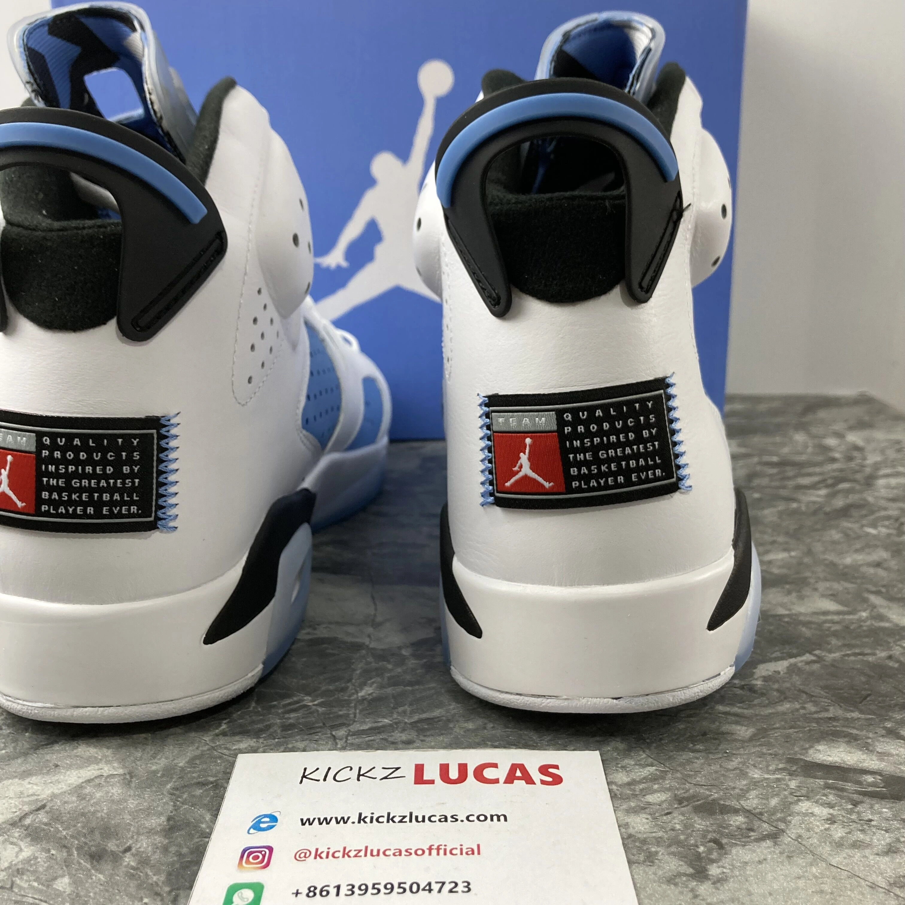 Air Jordan 6 Retro UNC White CT8529- Durable 2125