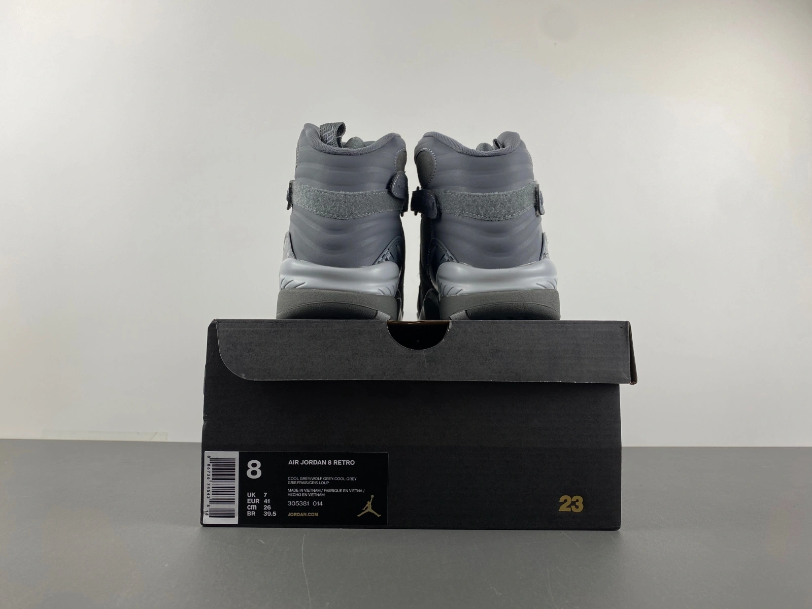 Air Jordan 8 Retro Cool Grey 305381- Thermal 2145