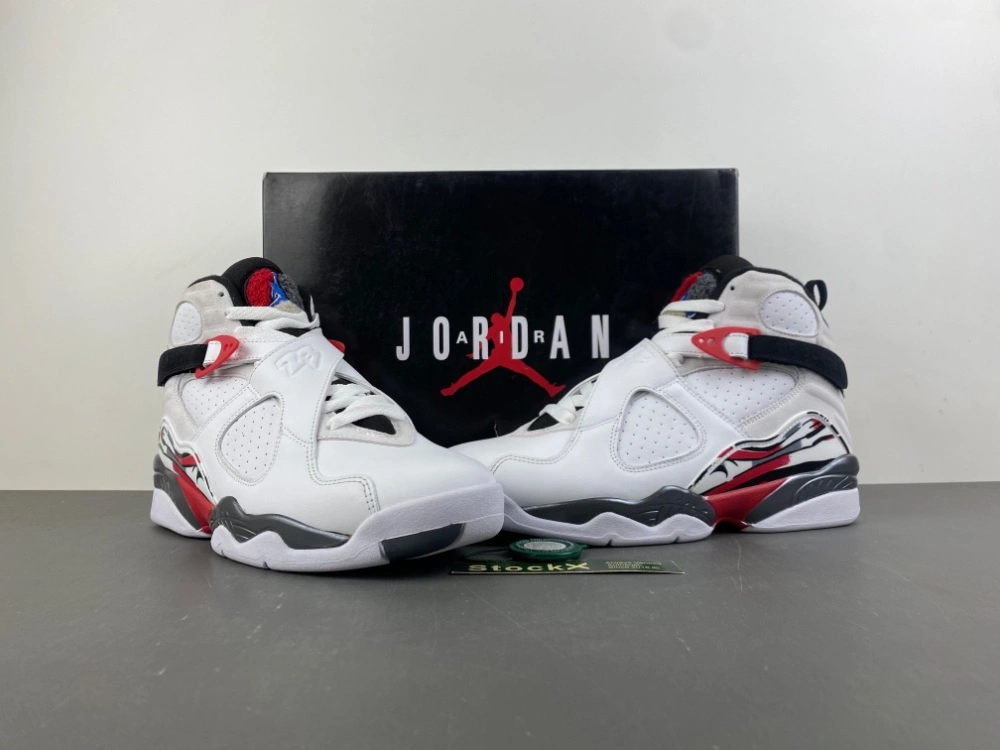 RelaxedFit Air Jordan 8 Retro White True Red 305381- 2144