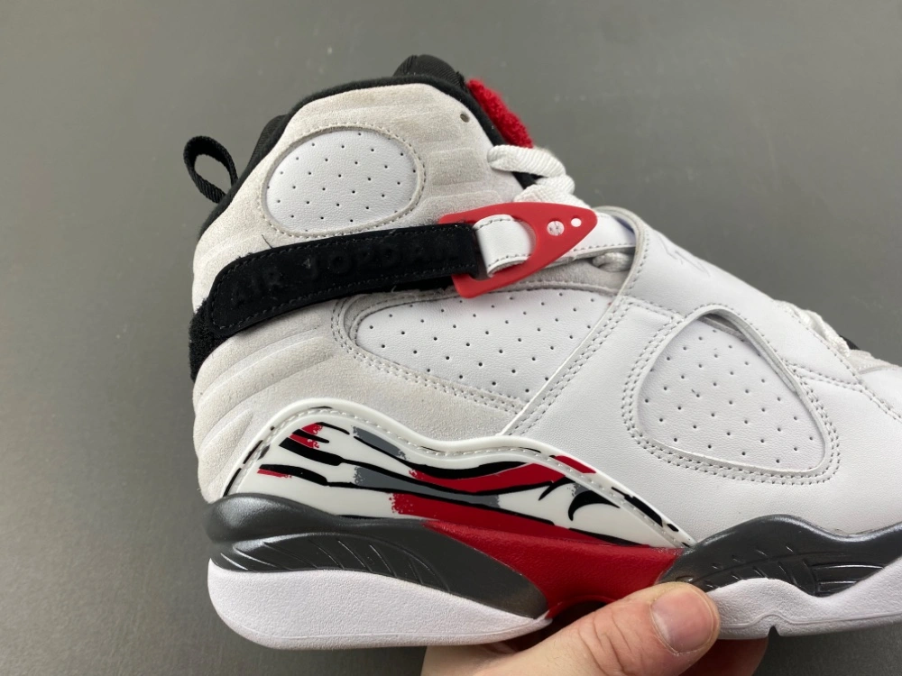 RelaxedFit Air Jordan 8 Retro White True Red 305381- 2144