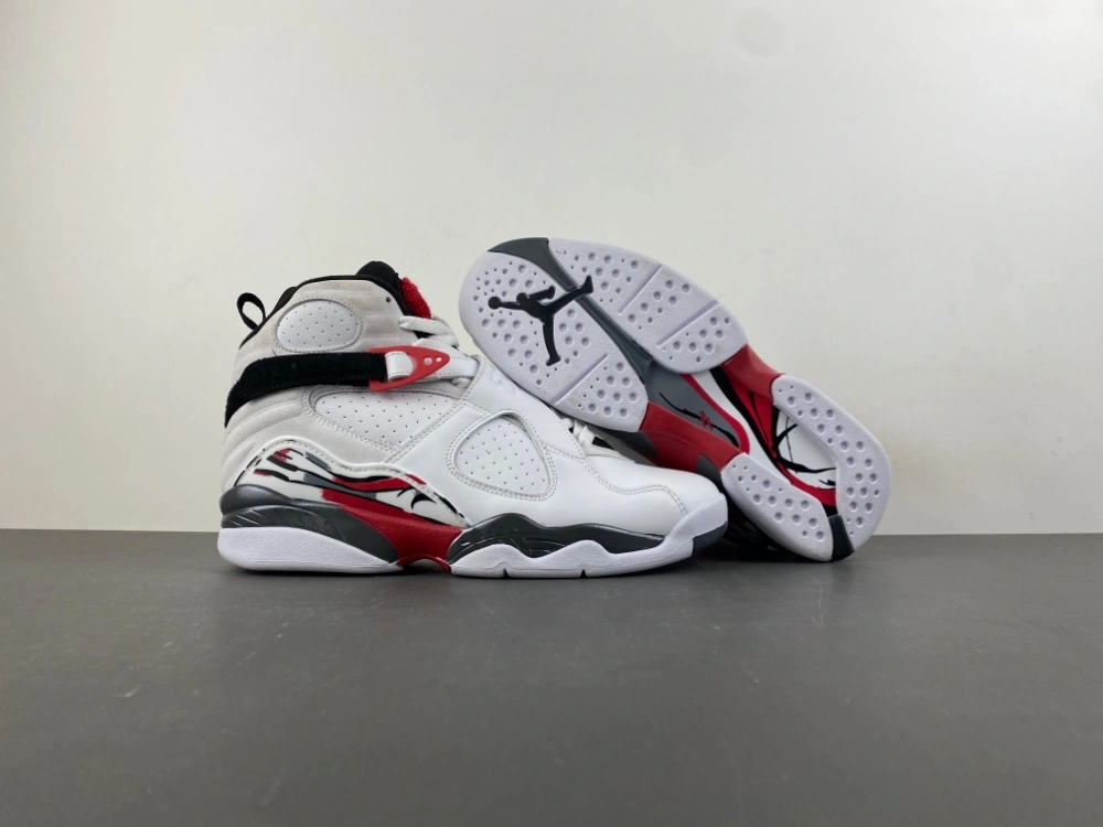 RelaxedFit Air Jordan 8 Retro White True Red 305381- 2144
