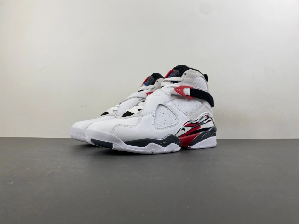 RelaxedFit Air Jordan 8 Retro White True Red 305381- 2144