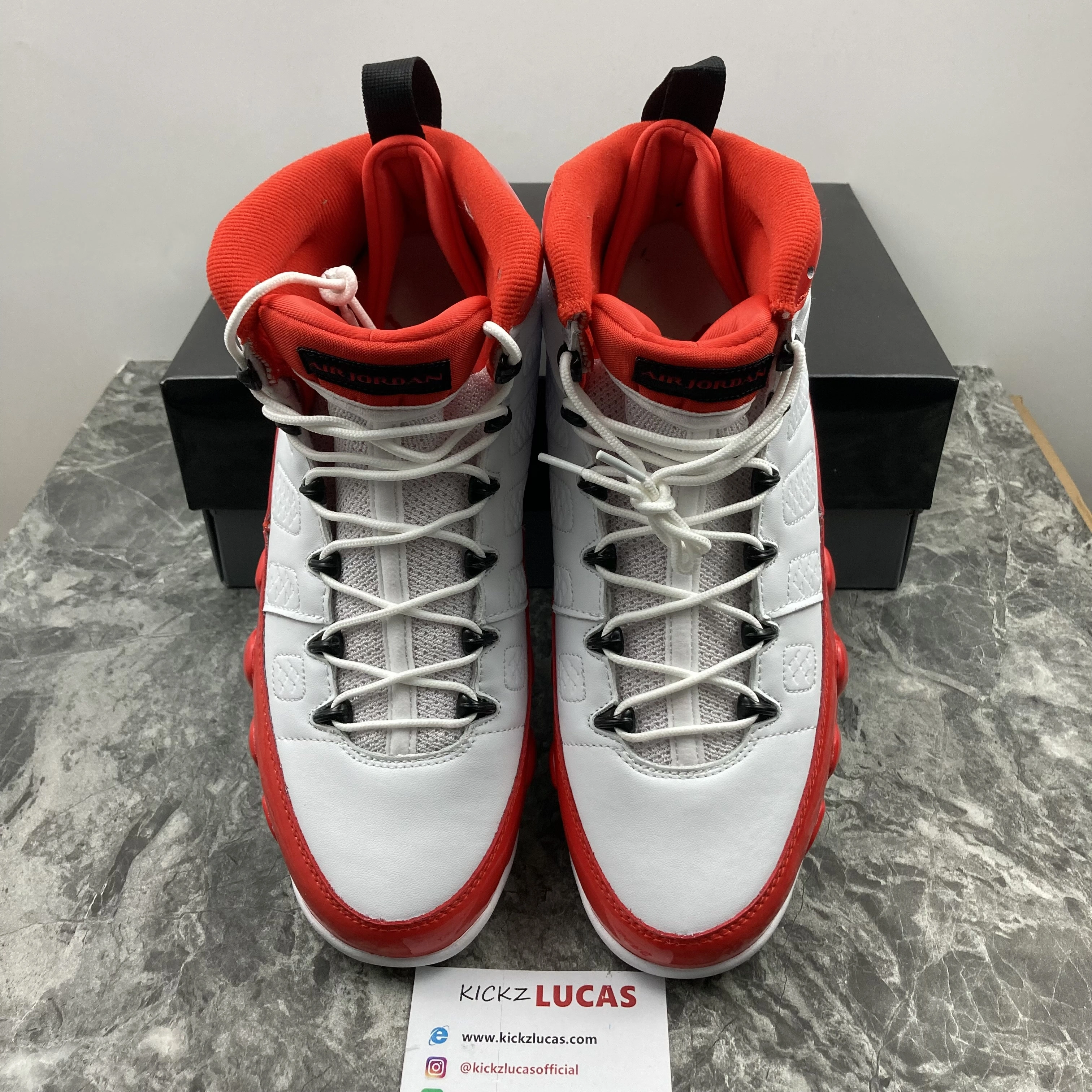 Youthful Air Jordan 9 Retro White Gym Red 302370- 2156