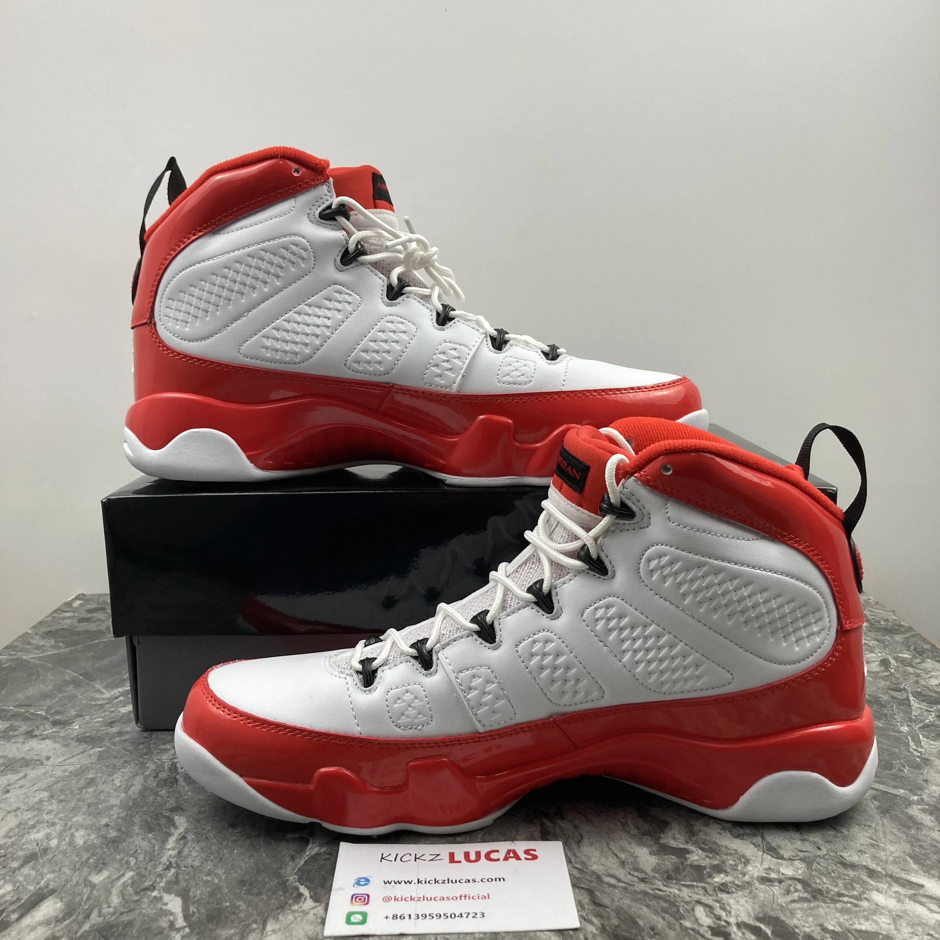 Youthful Air Jordan 9 Retro White Gym Red 302370- 2156