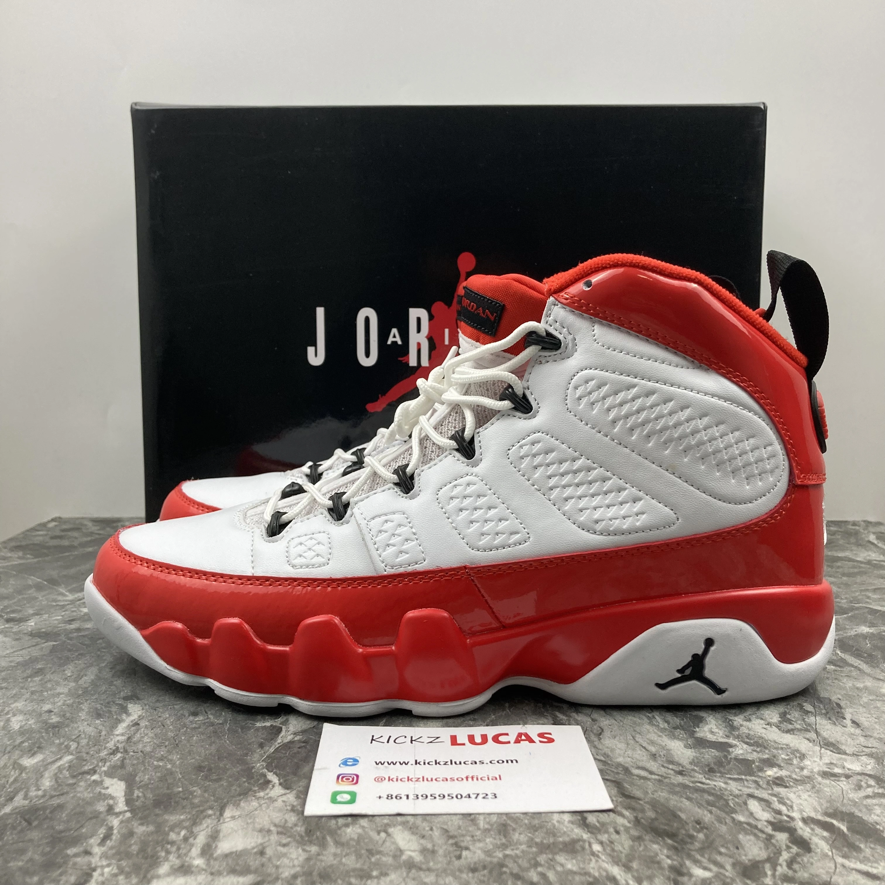 Youthful Air Jordan 9 Retro White Gym Red 302370- 2156