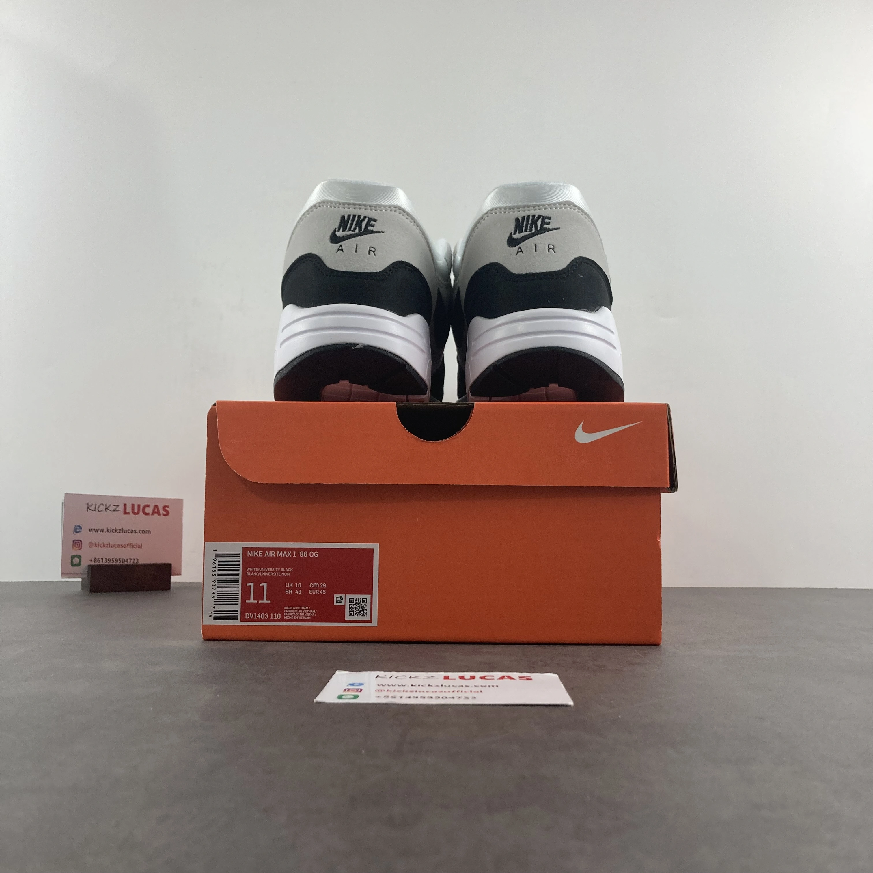 Air Max 1 '86 OG Big Bubble Sport Black DV1403- QuickDry 915